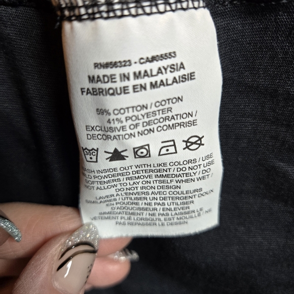 Nike XL Dri-Fit Short Sleeve Tee, Black - Picture 5 of 5